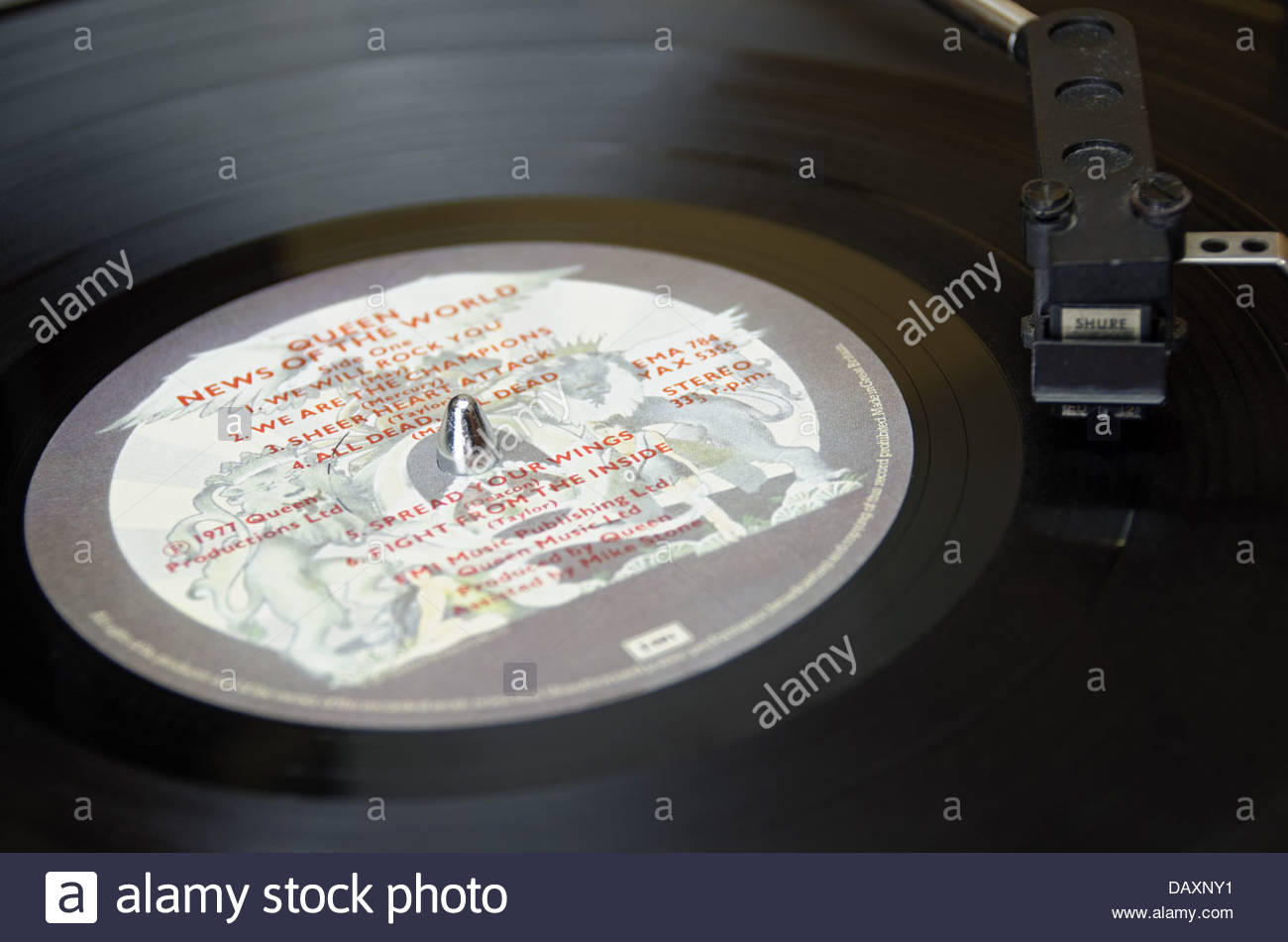 EMI Records record company music label for the album News Of The Stock