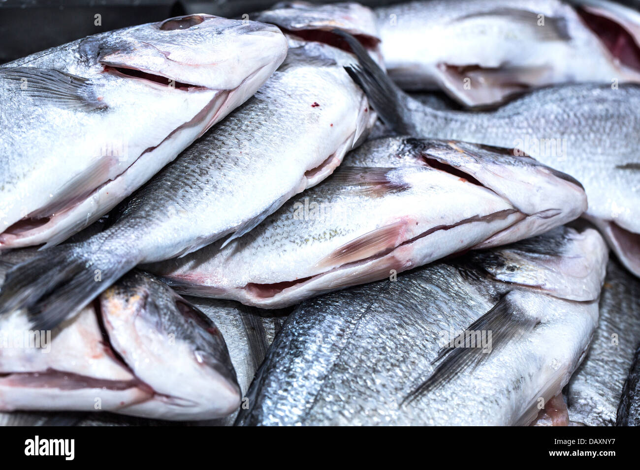 gutted fresh fish for sale at the store Stock Photo Alamy