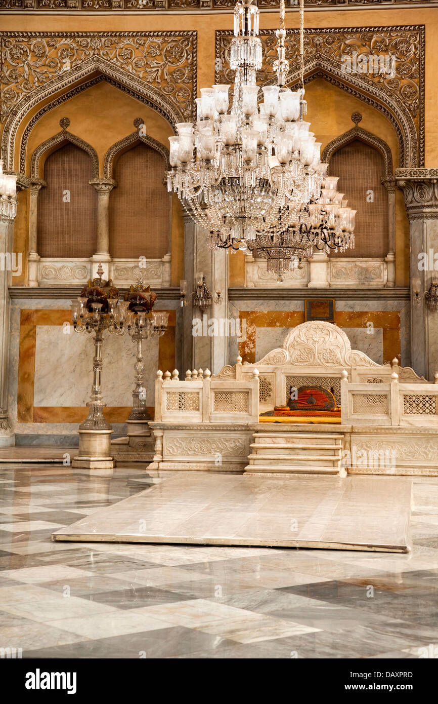 Interiors of a Palace, Chowmahalla Palace, Hyderabad, Andhra Pradesh ...