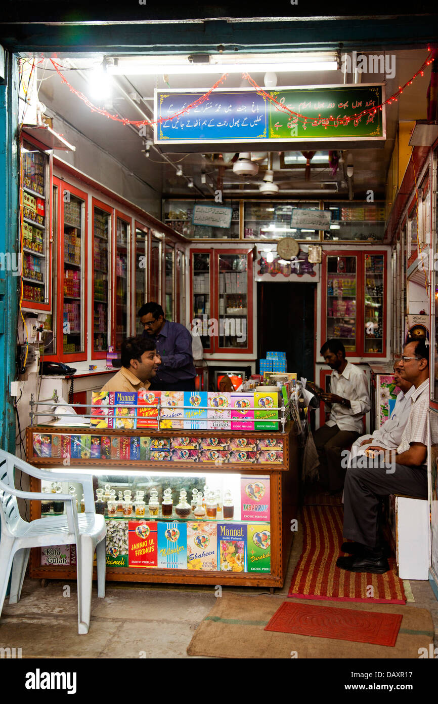 Perfume Shop, Hyderabad Perfumers, Hyderabad, Andhra Pradesh, India Stock Photo