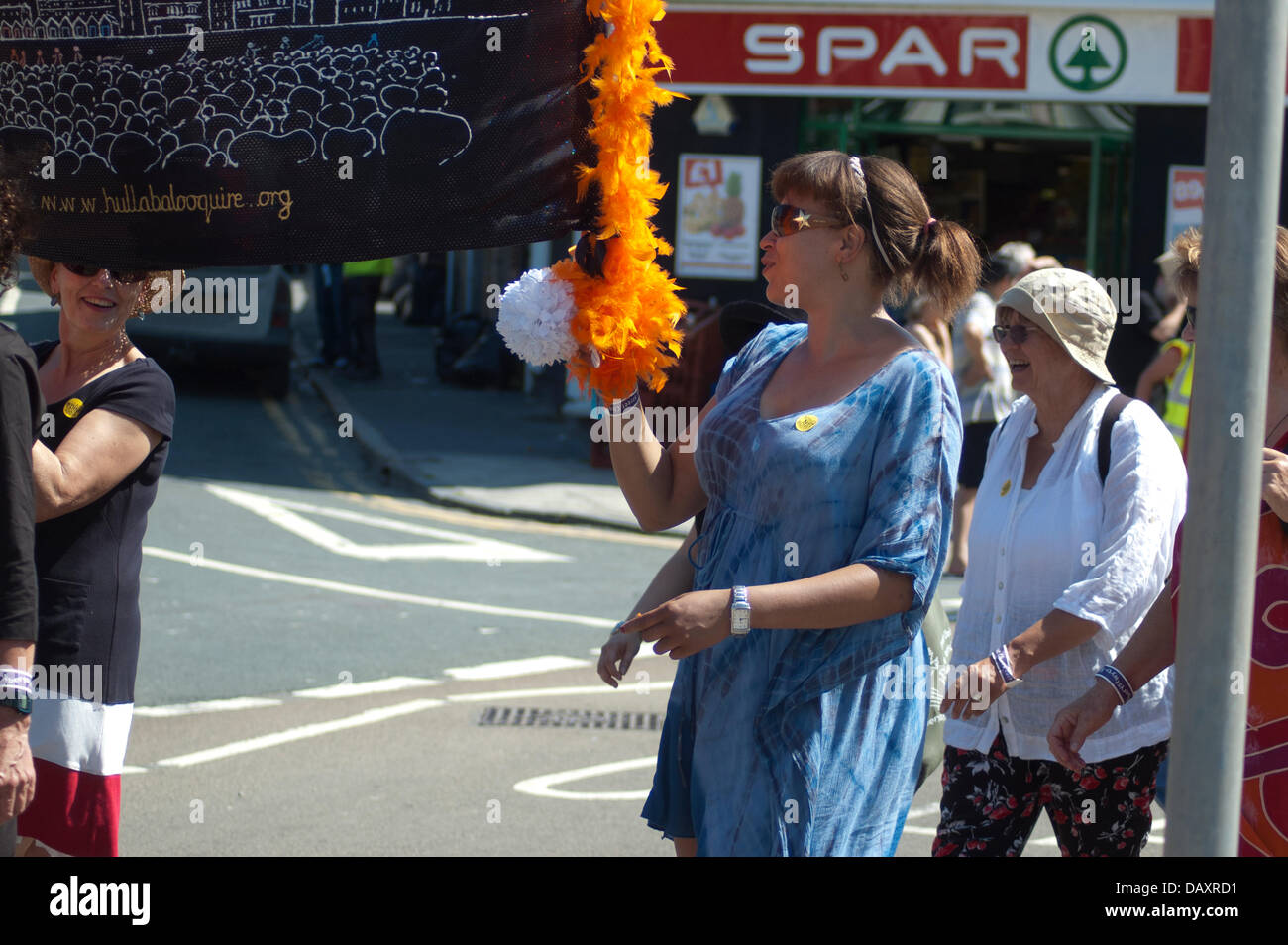 Aberystwyth Rave Aberystwyth, Wales, UK. 20th July. Celebrating its 31st year The Street ...