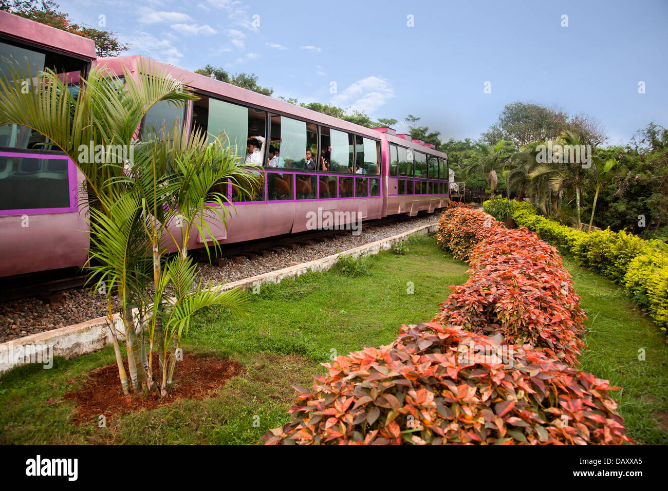 Toy train in a park, Kailasagiri Park, Vishakhapatnam, Andhra Stock