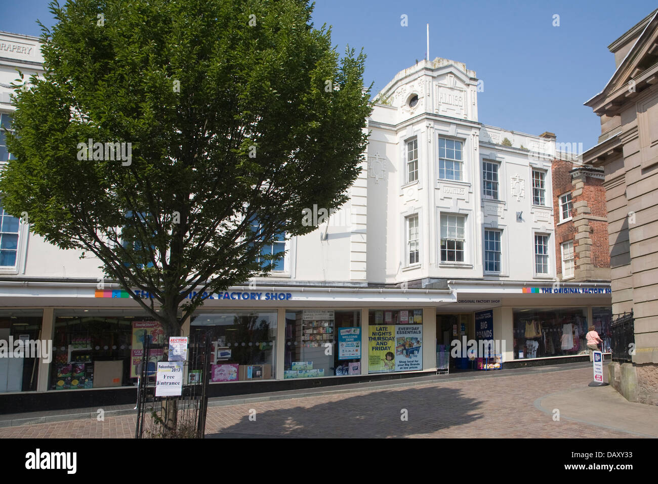 Aldiss department store building fakenham norfolk england stock photo