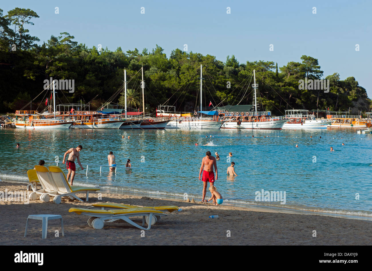 Türkei Kemer Stadtstrand Moonlight Beach Stock Photo