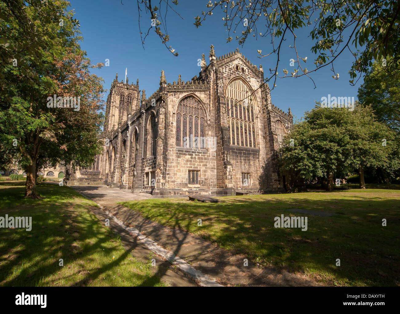 East facade and South side of Halifax Minster Stock Photo Alamy