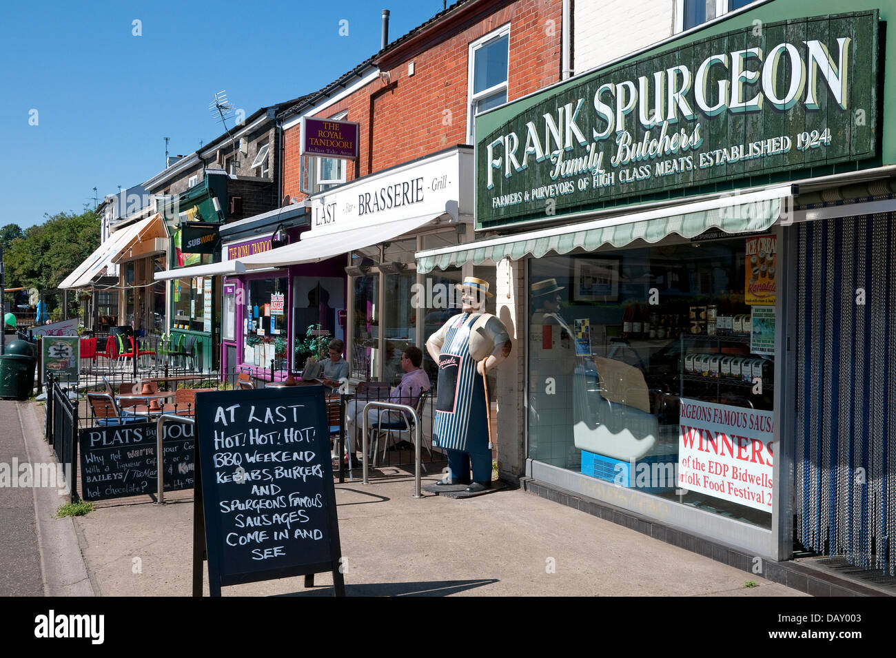row of shops, unthank road, norwich, norfolk, england Stock Photo Alamy