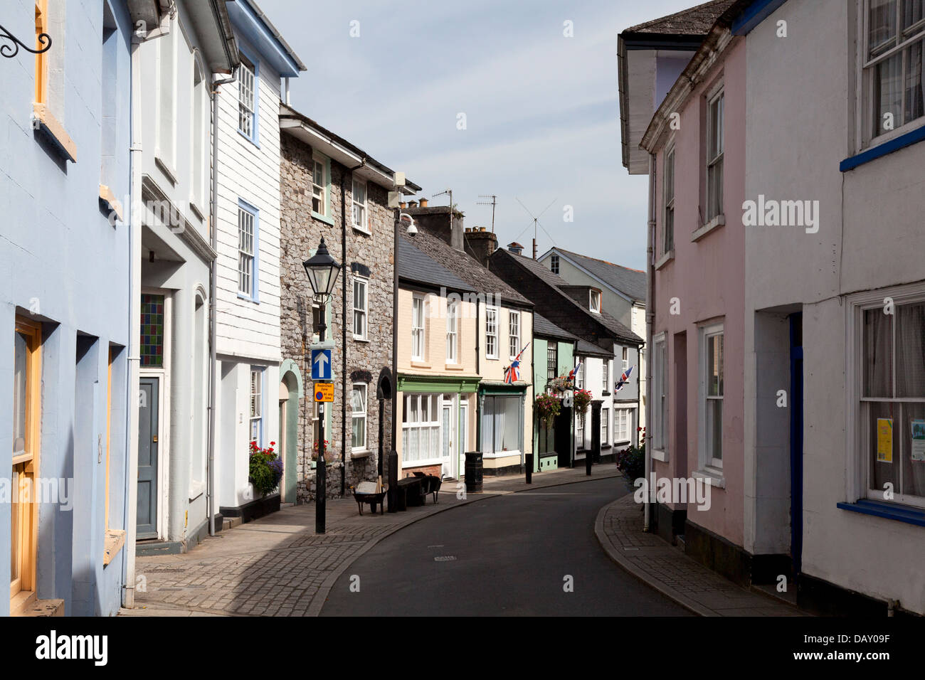 Fore Street in the town centre, Buckfastleigh, Devon Stock Photo Alamy