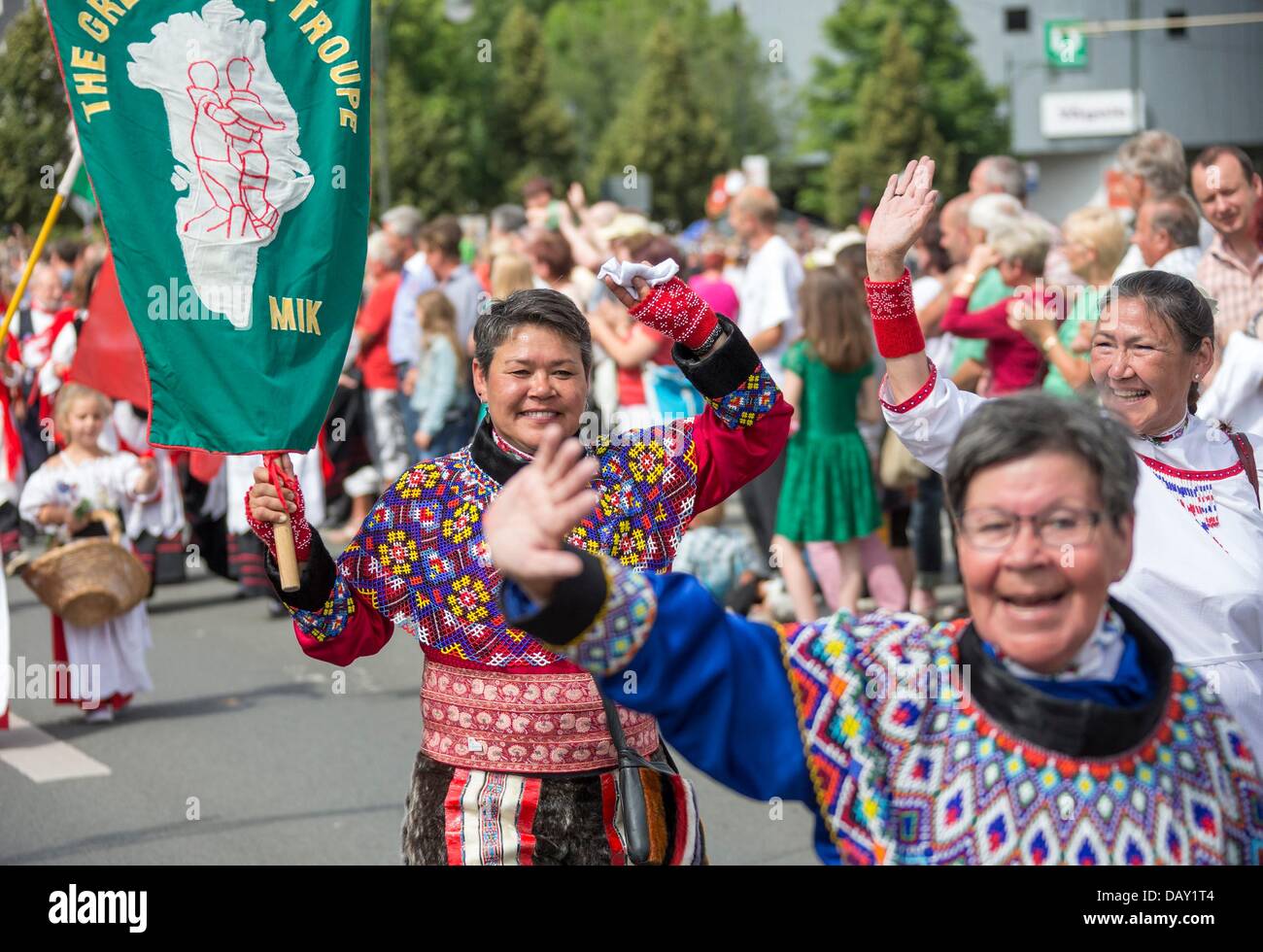 Gotha, Germany. 20th July, 2013. People wearing traditional costume