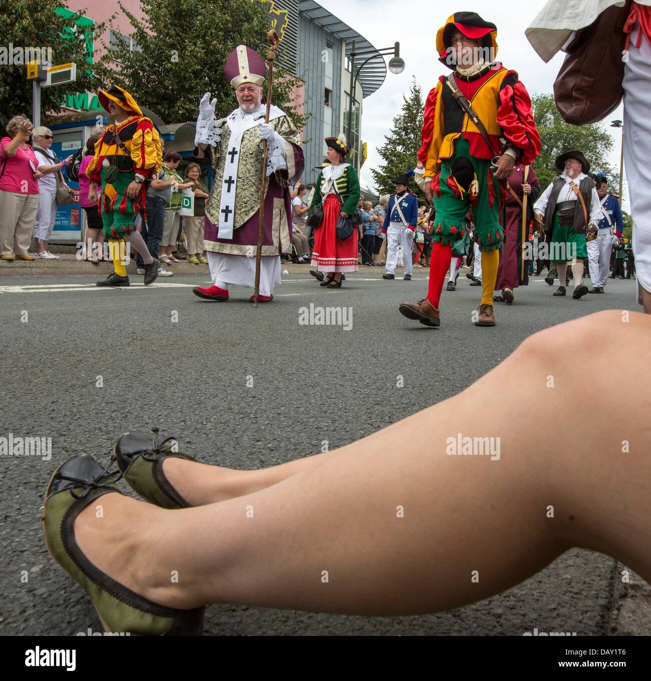 Gotha, Germany. 20th July, 2013. People wearing traditional costume