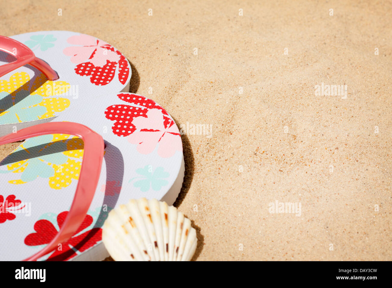 Beachwear at sea holiday vacation background concept Stock Photo