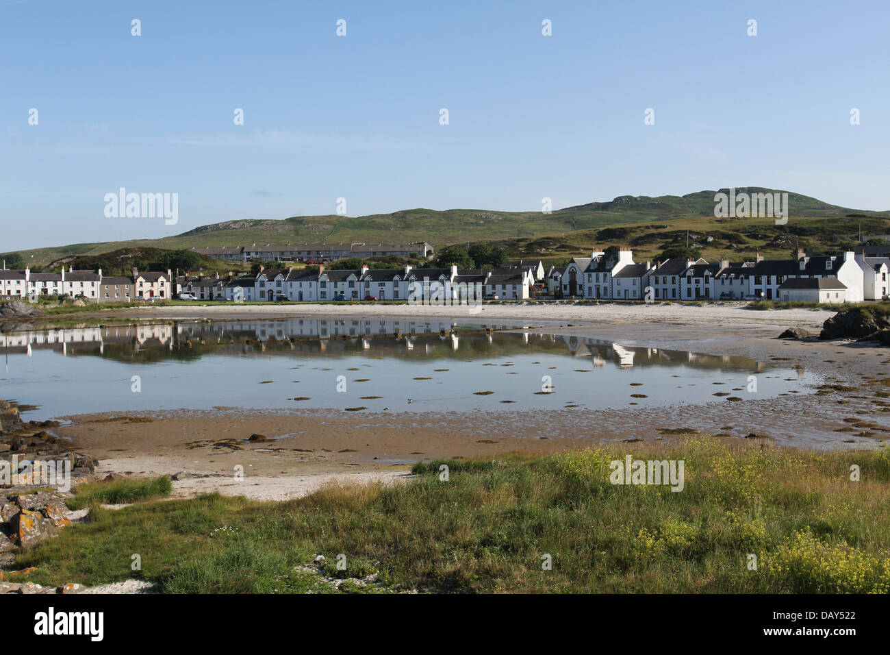 Port Ellen waterfront Islay Scotland July 2013 Stock Photo Alamy
