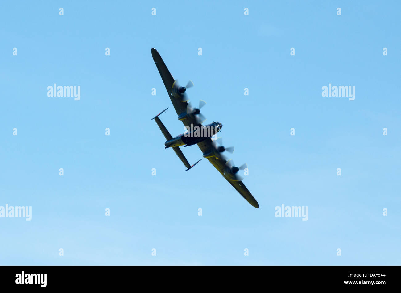 AVRO Lancaster - Motion blur in the propellers Stock Photo