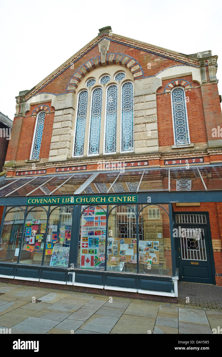 Baptist Chapel now the Covenant Life Church Centre Nottingham Street Melton Mowbray Leicestershire UK Stock Photo