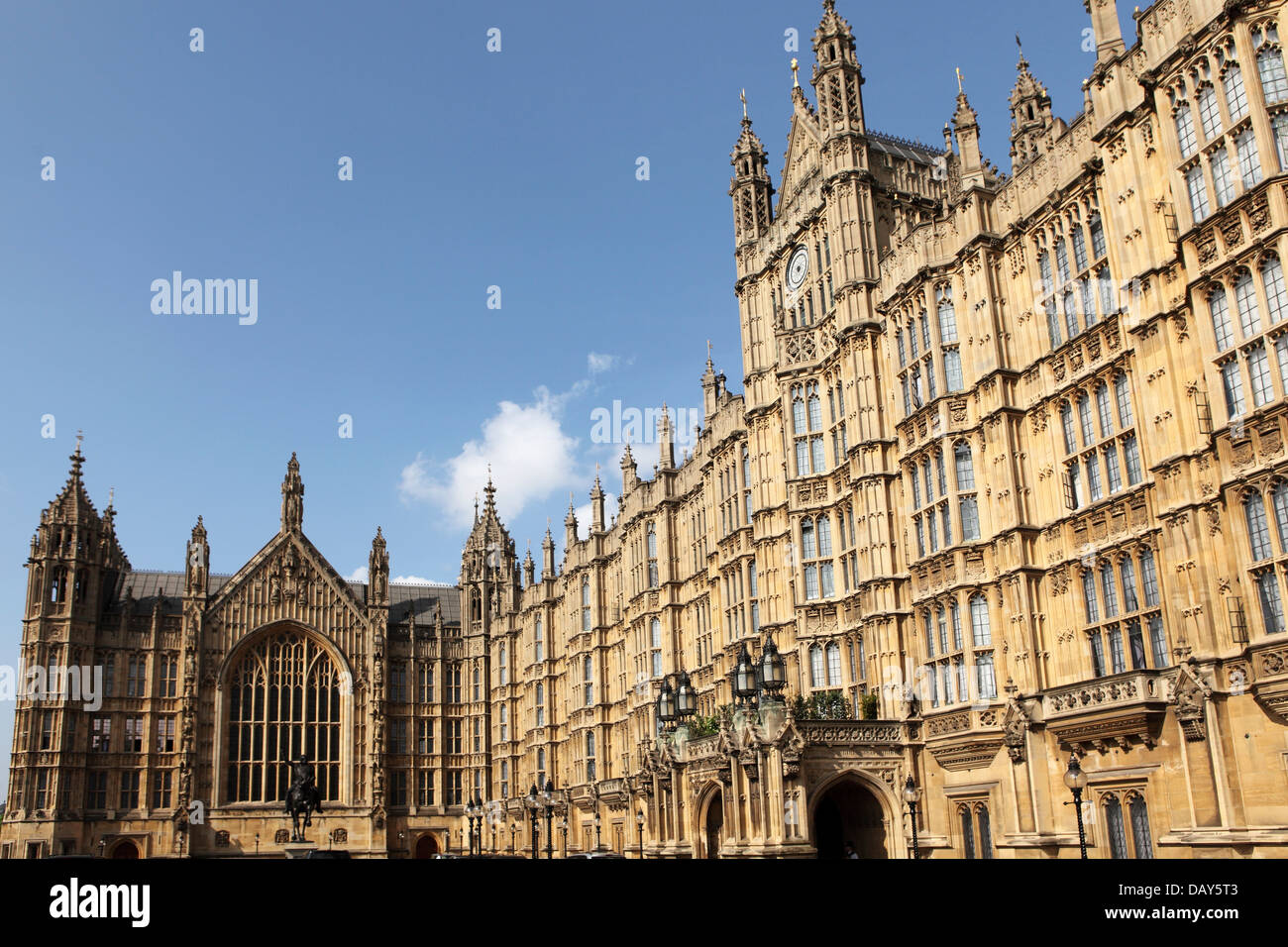 The Houses of Parliament (Palace of Westminster) in London, England. Stock Photo