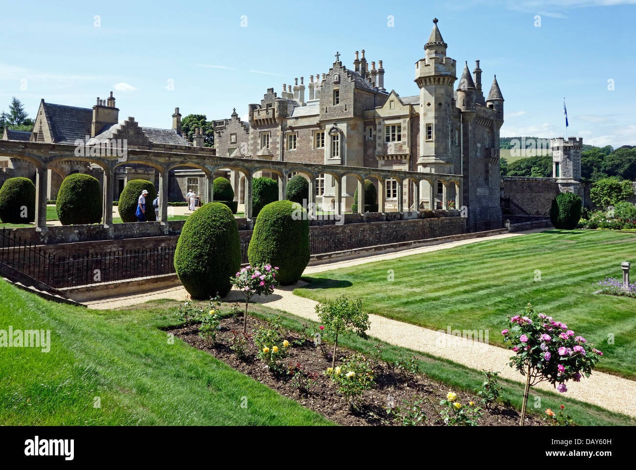 Abbotsford House home of Sir Walter Scott in Melrose Scottish Borders
