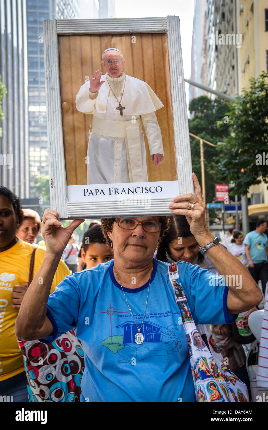 19 JUL 2013 – Protest in memory of the victims of Candelaria Stock Photo