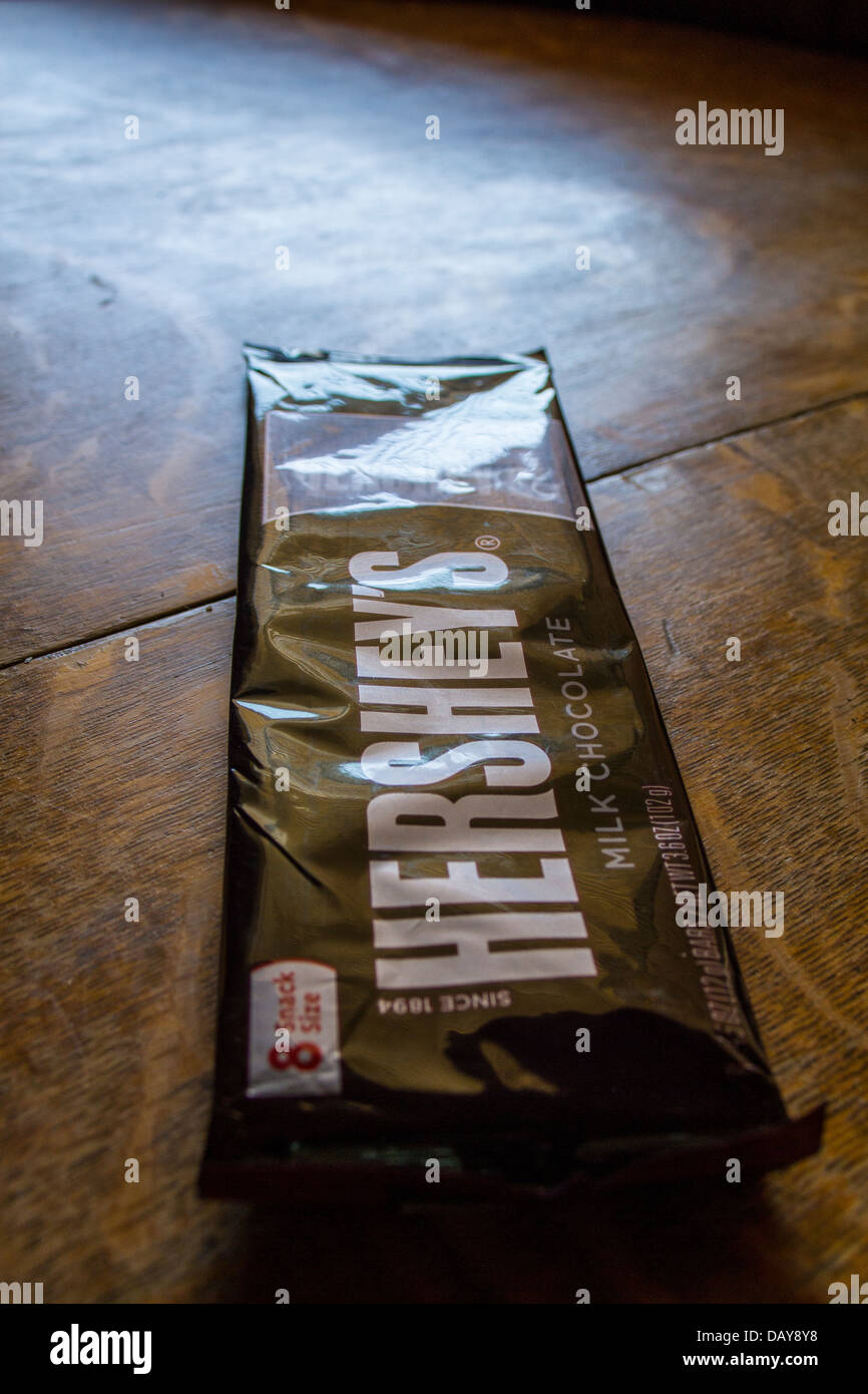 A multi pack of Hershey chocolate bars Stock Photo