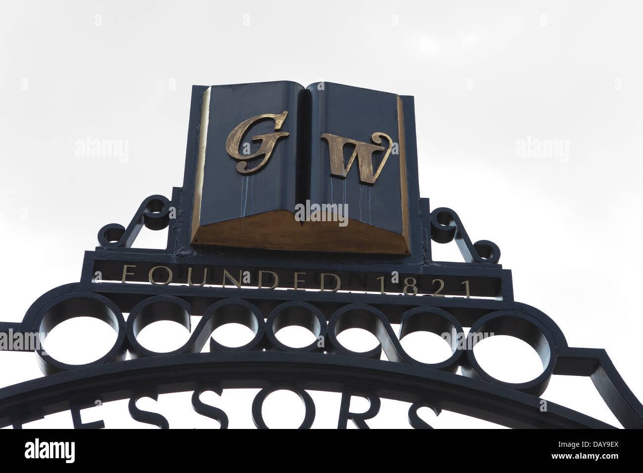 Professors Gate, George Washington University - Washington, DC Stock Photo