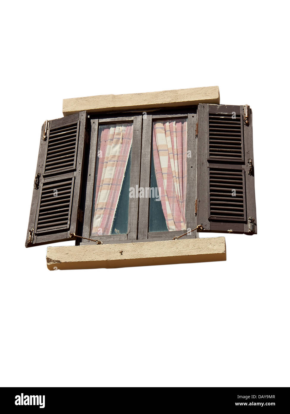 Vintage window isolated on white background Stock Photo - Alamy