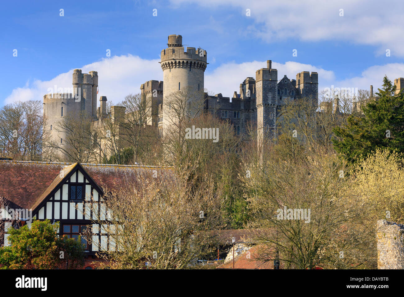 Arundel Castle West Sussex England Stock Photo