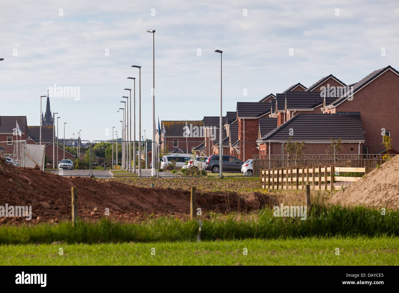 New house building Montrose Scotland Britain Stock Photo Alamy
