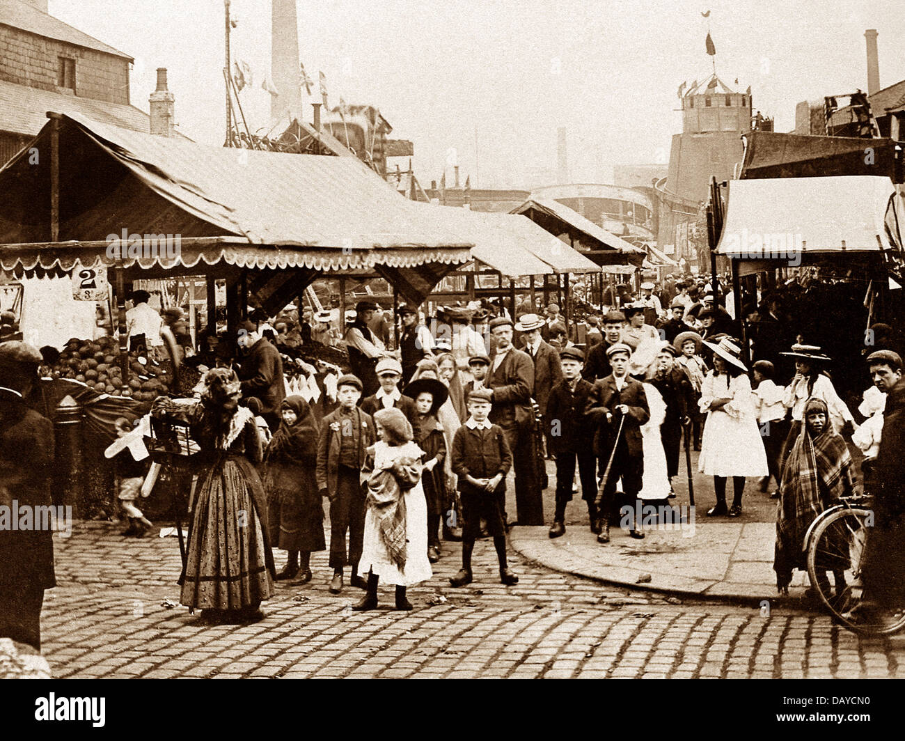Burnley Fair early 1900s Stock Photo Alamy