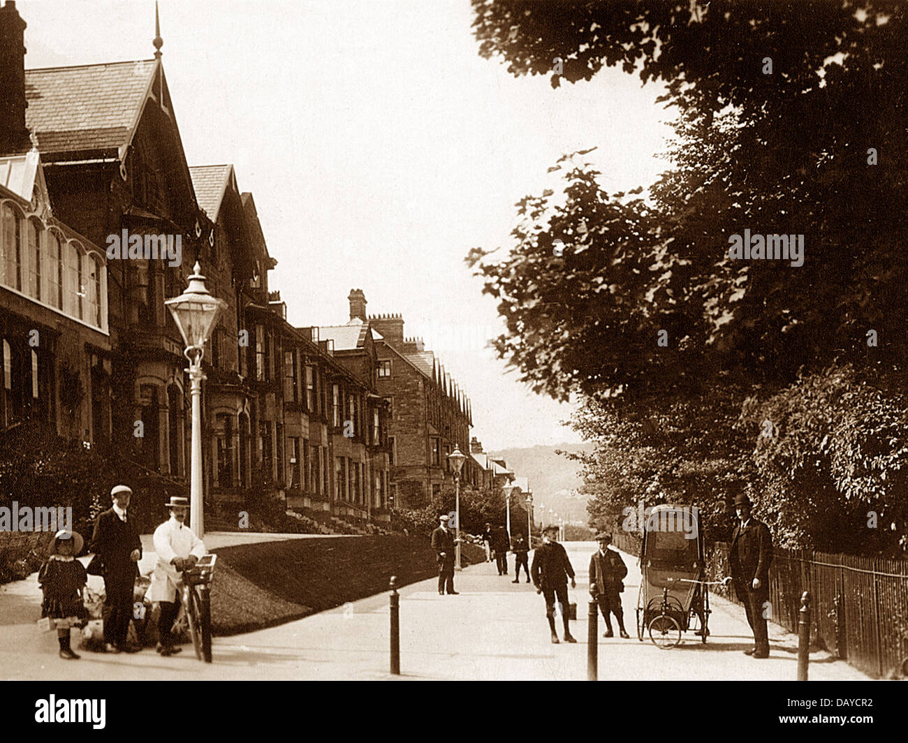 Buxton Broad Walk early 1900s Stock Photo Alamy