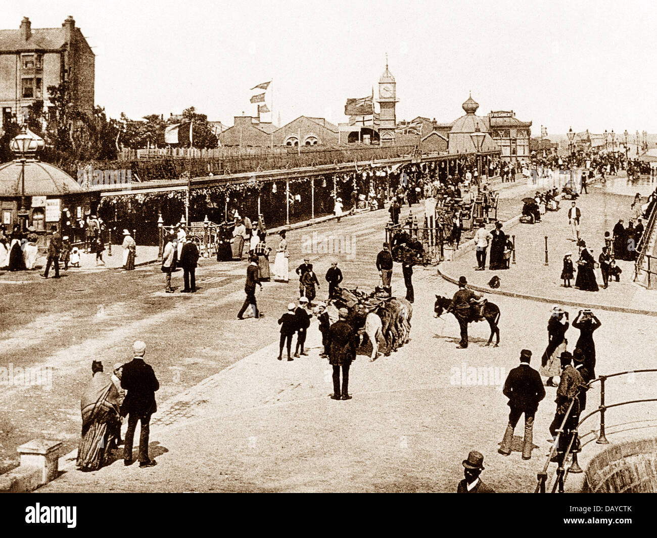 Cleethorpes The Promenade early 1900s Stock Photo - Alamy