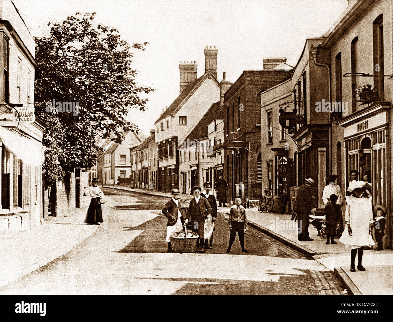 Coggeshall Church Street early 1900s Stock Photo Alamy