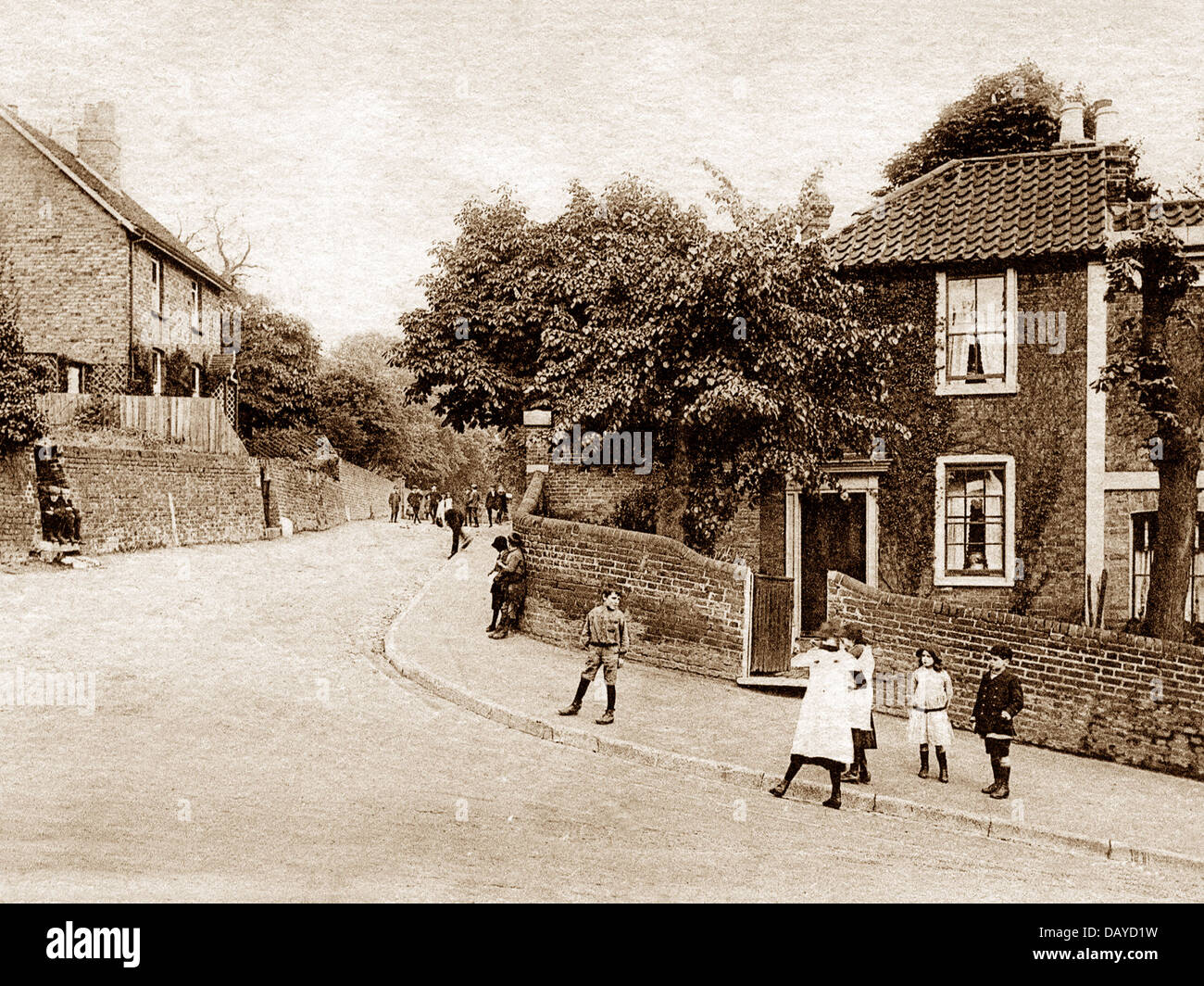 Crayford Iron Mill Lane early 1900s Stock Photo Alamy