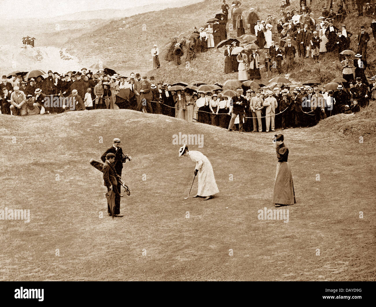Portrush Golf Links early 1900s Stock Photo