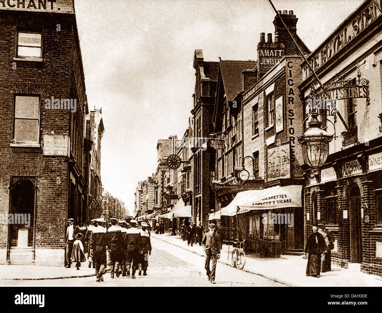 Portsea Queen Street early 1900s Stock Photo