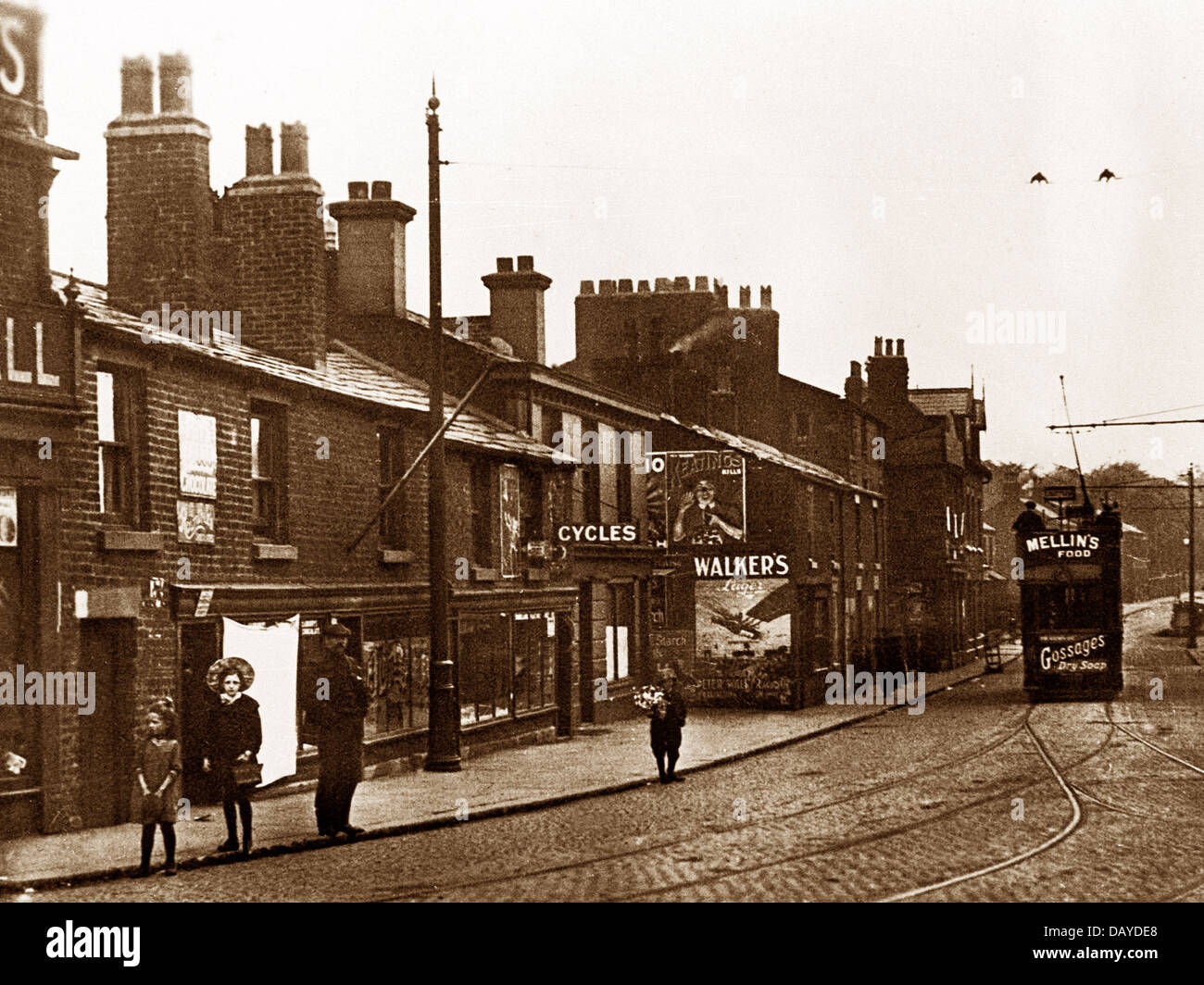 Prescot St. Helen's Road early 1900s Stock Photo