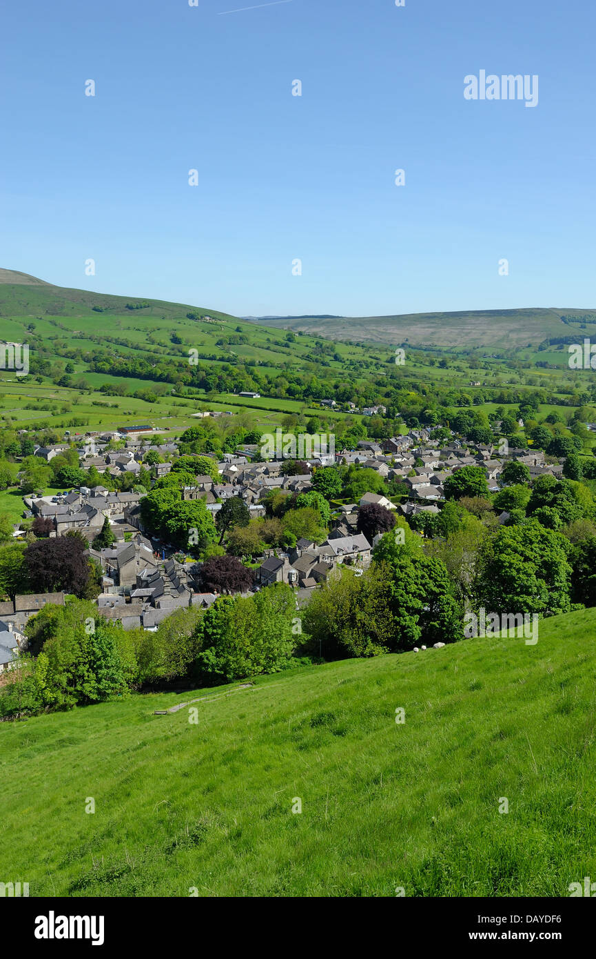 Castleton Rural Area The Derbyshire rural village of Castleton England uk Stock Photo - Alamy