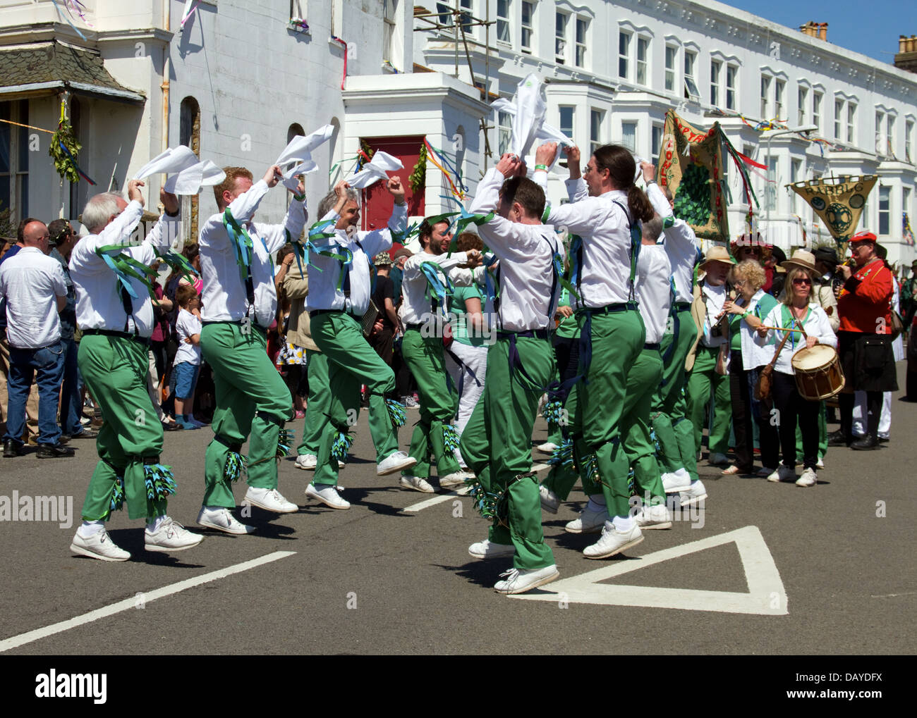 Hastings JackintheGreen procession Stock Photo Alamy