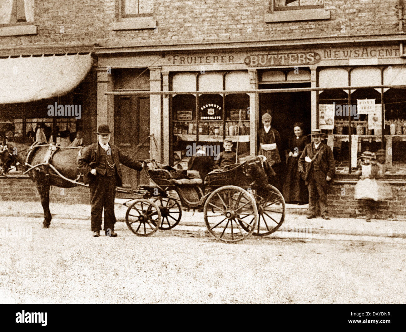Marske Butter's Shop Victorian period Stock Photo