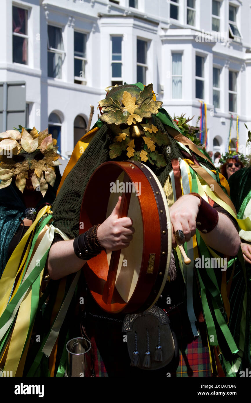 Hastings JackintheGreen procession Stock Photo Alamy