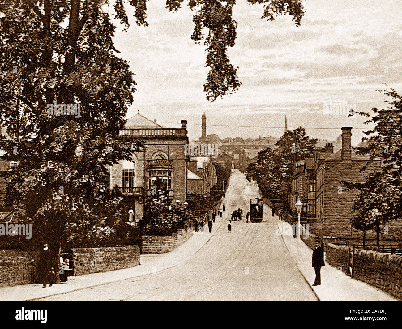 Matlock - Bank Road early 1900s Stock Photo