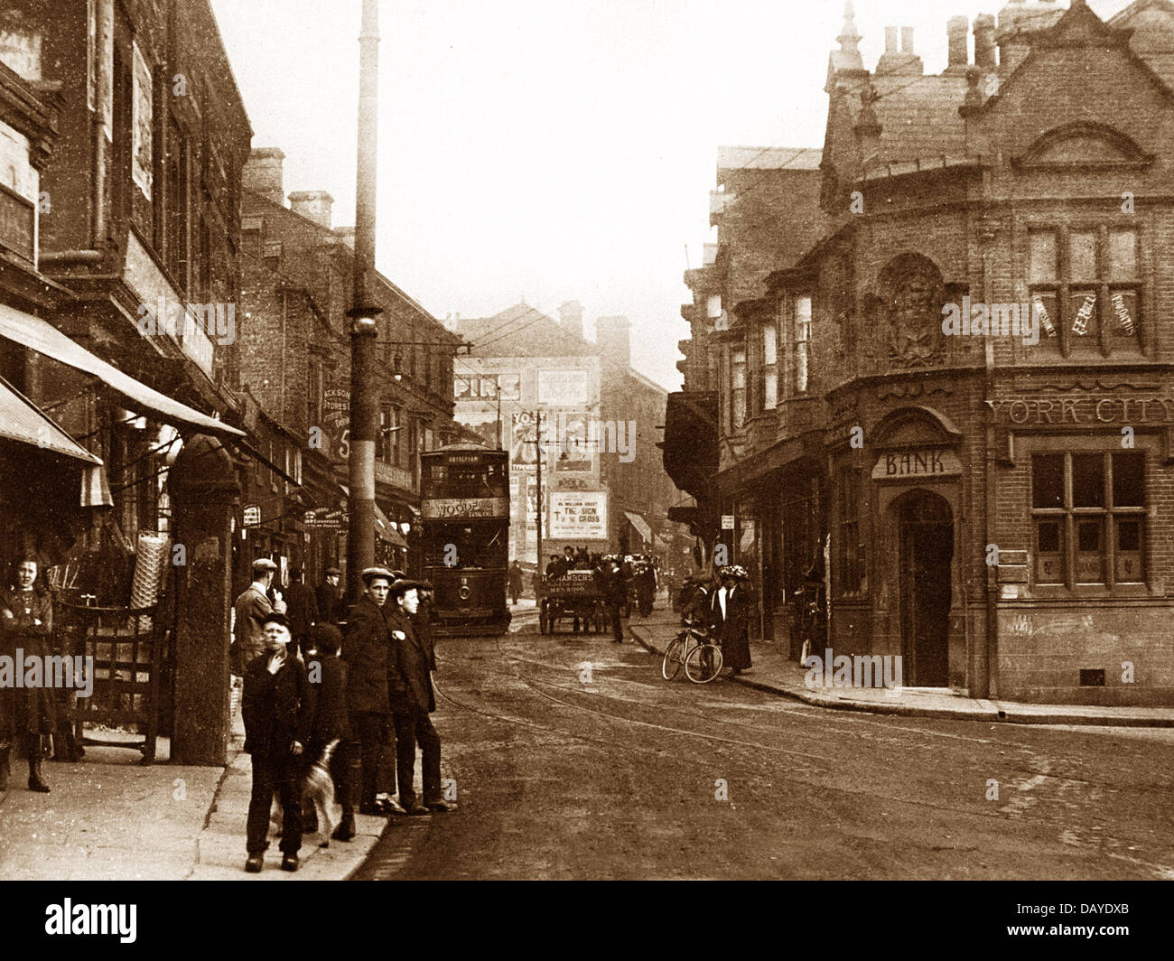 Mexborough High Street early 1900s Stock Photo Alamy