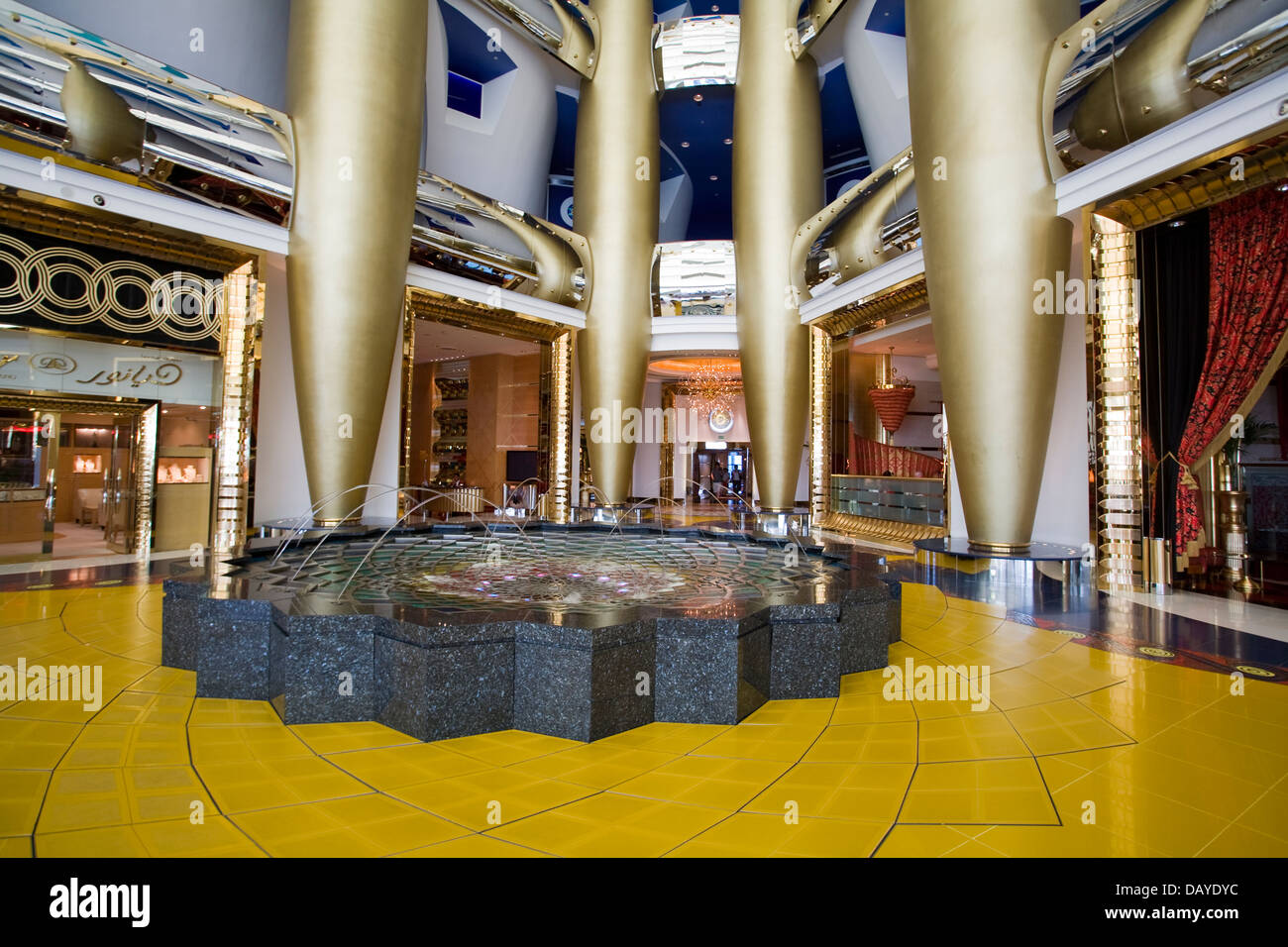 Interior Del Burj Al Arab Burj Al Arab Hotel Interior Hi Res Stock