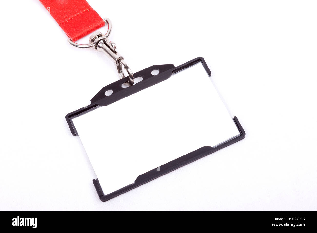 ID badge isolated on white background Stock Photo - Alamy