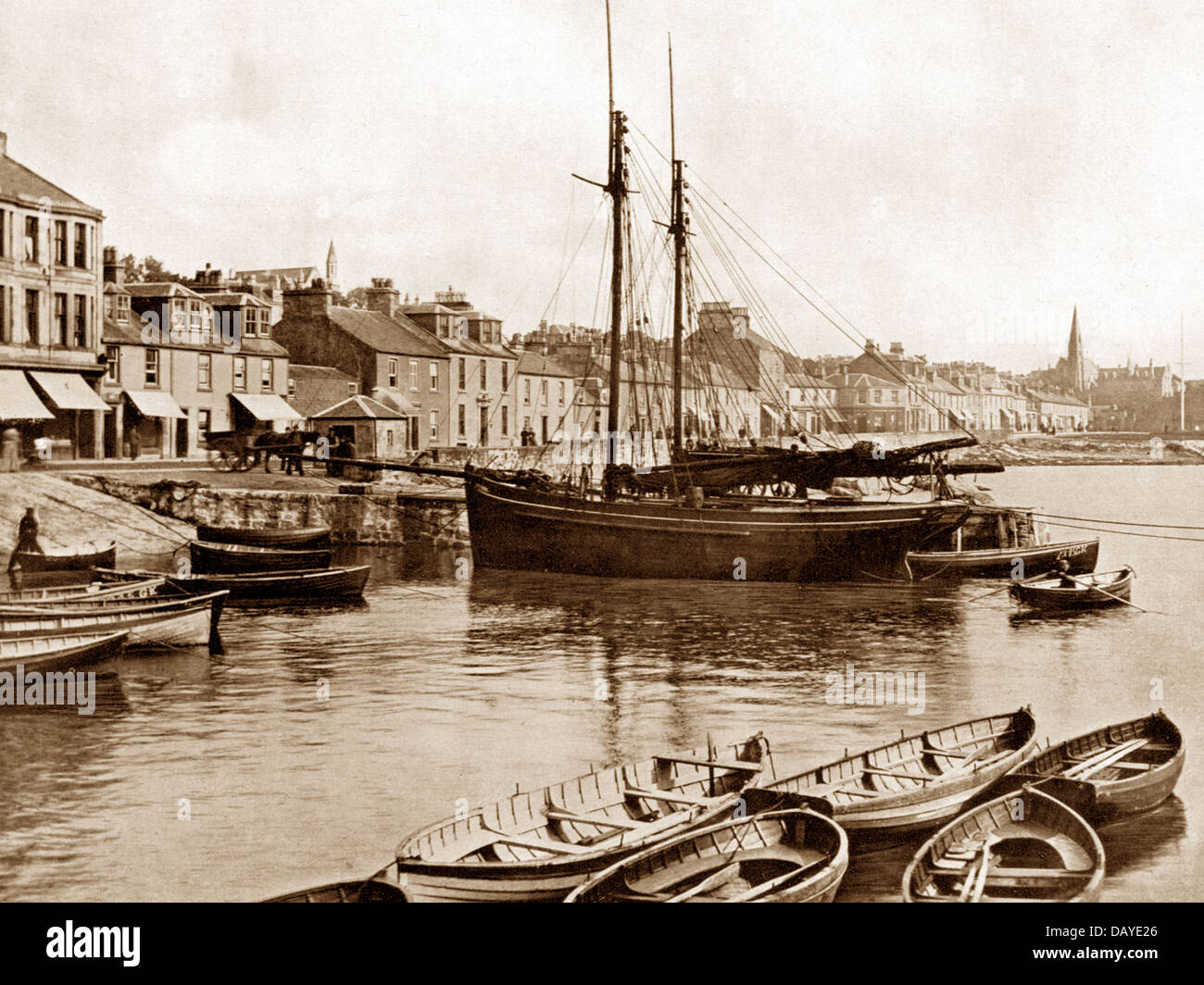 Millport early 1900s Stock Photo