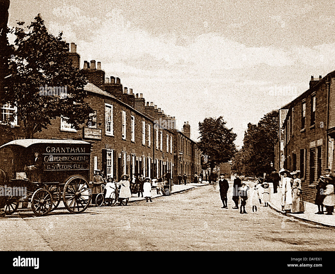 Grantham manthorpe road early 1900s hires stock photography and images