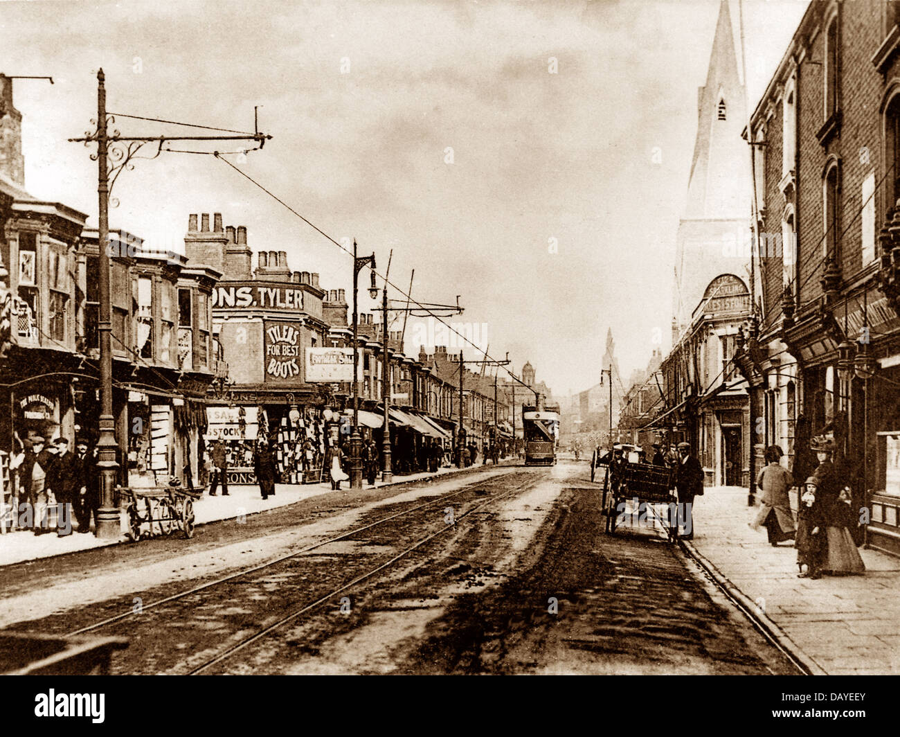 Grimsby Freeman Street early 1900s Stock Photo Alamy