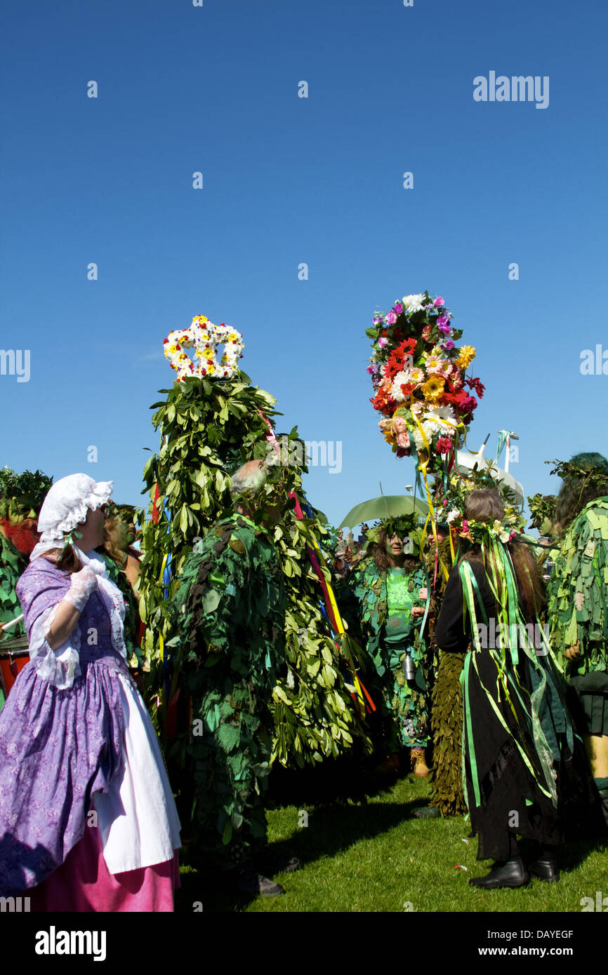 Hastings JackintheGreen procession Stock Photo Alamy