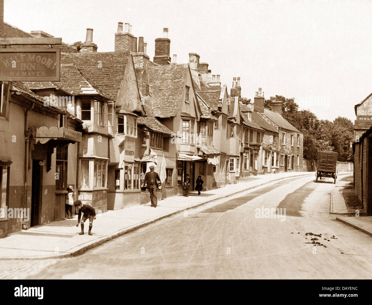 Stamford St. Paul's Street early 1900s Stock Photo