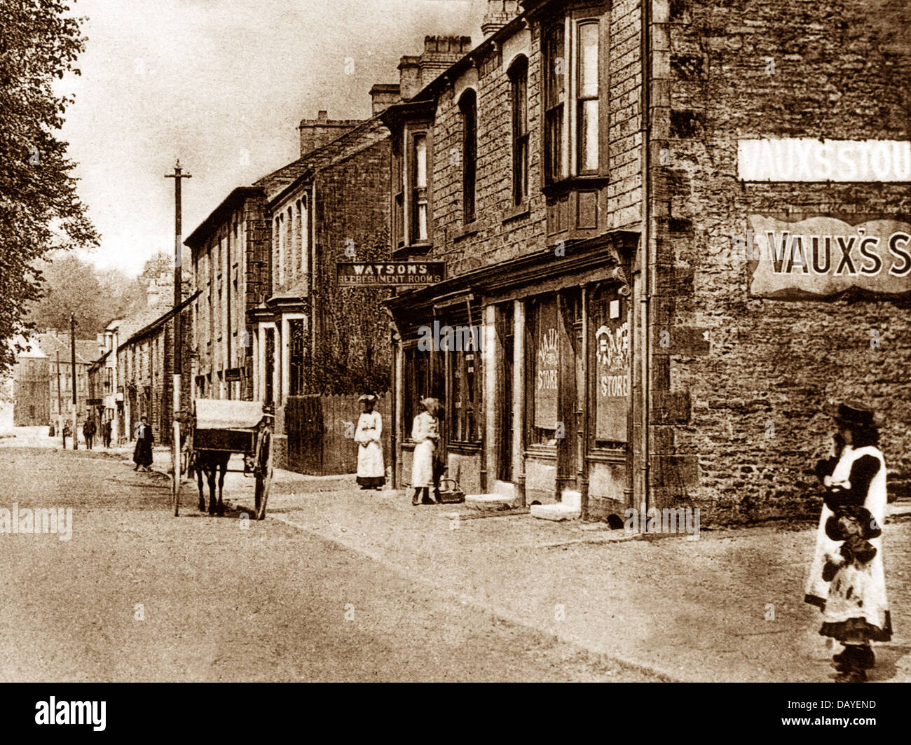 Stanhope Front Street early 1900s Stock Photo Alamy