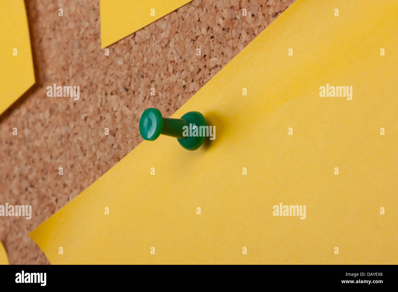 Post It Notes On Cork Board Stock Photo Alamy