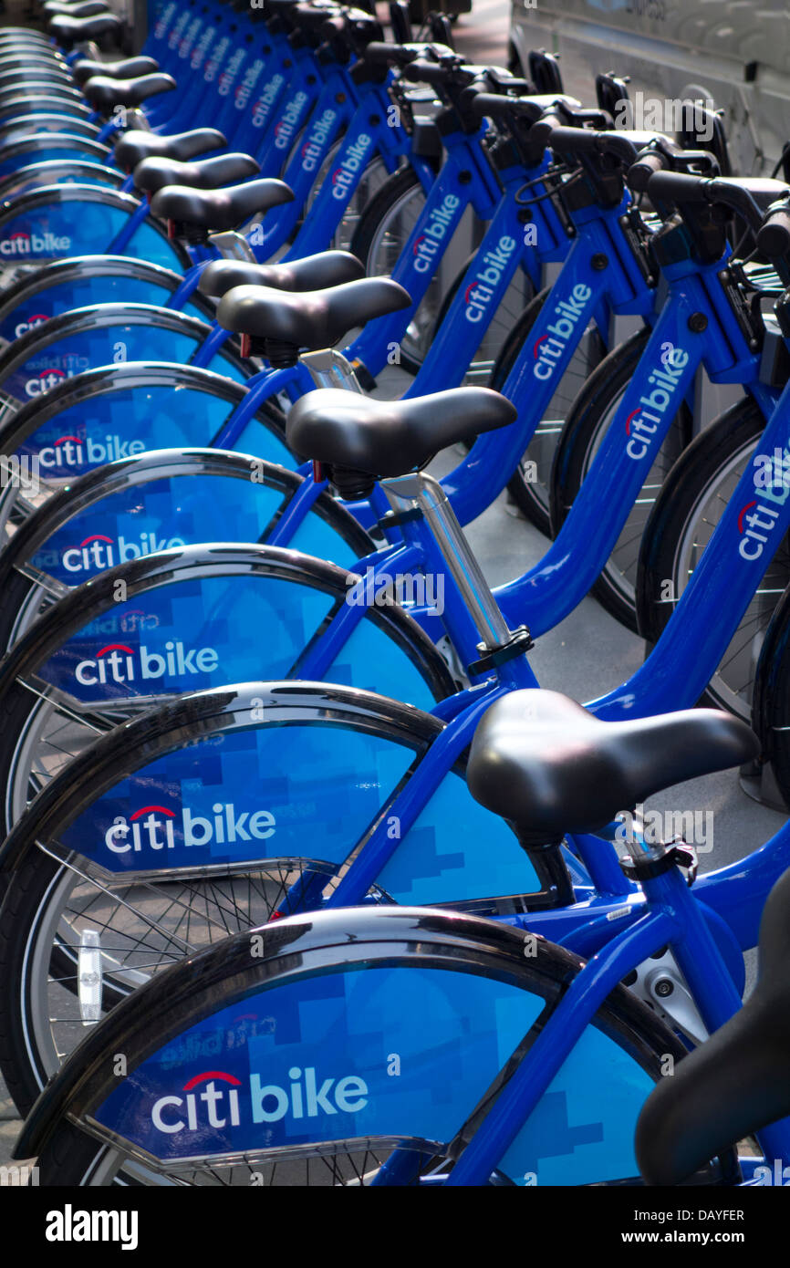 New York City bike share program Stock Photo Alamy