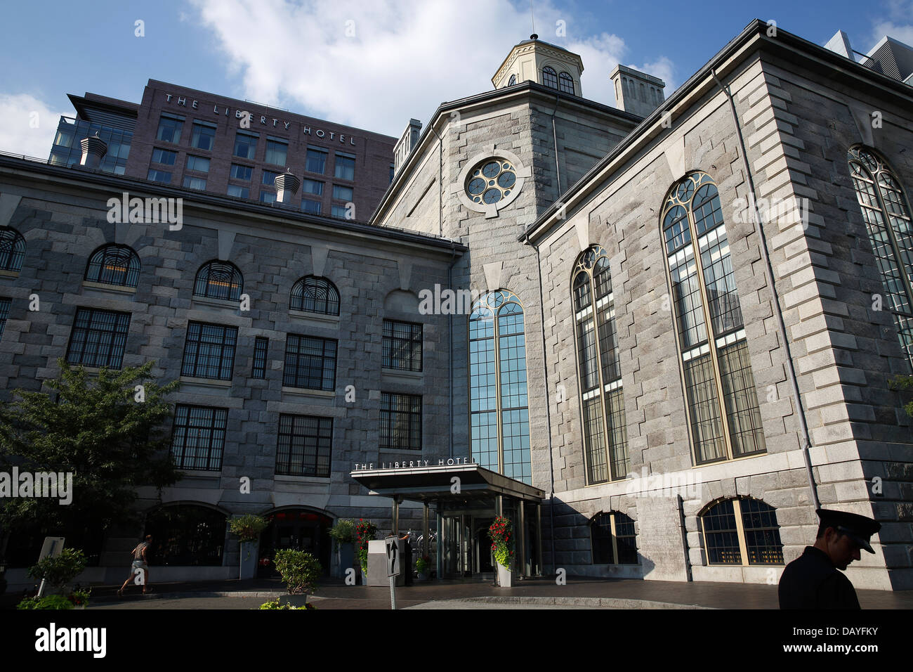 The former Charles Street Jail, now the Liberty Hotel, Boston, Massachusetts Stock Photo